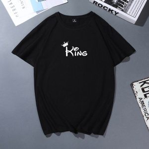 T Shirt Couple King Queen Disney