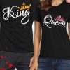 T Shirt Couple King Queen Dore Rose
