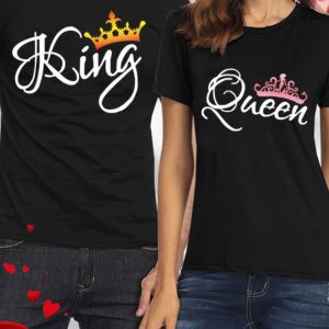 T Shirt Couple King Queen Dore Rose T Shirt Couple King Queen Dore Rose