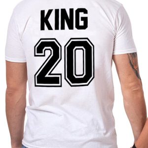 T Shirt Couple King Queen Noir et Blanc 5