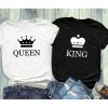 T Shirt Couple King and Queen Crown