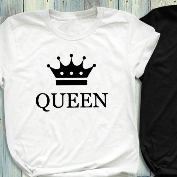 T Shirt Couple King and Queen Crown