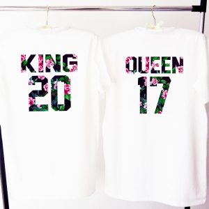 T Shirt Couple King et Queen Roses 2 T Shirt Couple King et Queen Roses 3