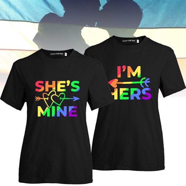 T Shirt Couple LGBT Femme Possessive