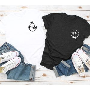 T Shirt Couple Mr and Mrs Wedding