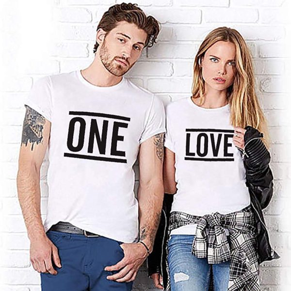 T Shirt Couple One Love