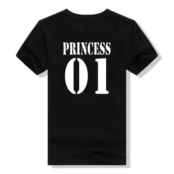 T Shirt Couple Prince Princesse