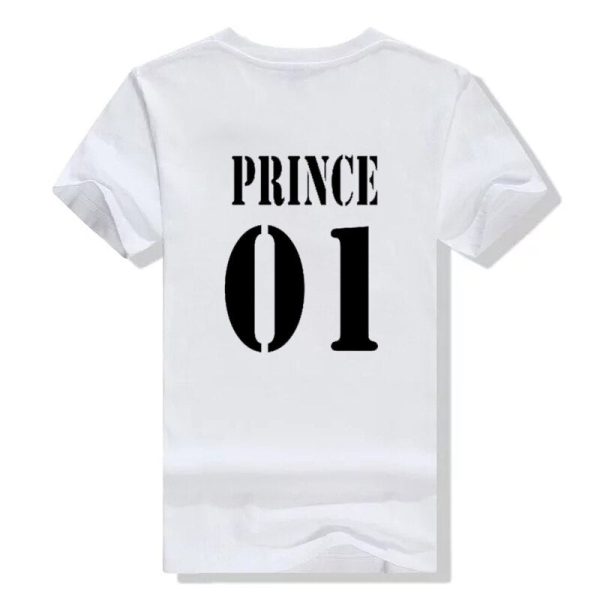 T Shirt Couple Prince Princesse