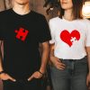 T Shirt Couple Puzzle Coeur