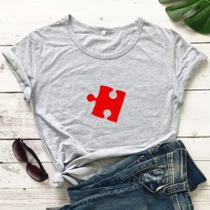 T Shirt Couple Puzzle Coeur 3