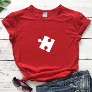 T Shirt Couple Puzzle Coeur 9