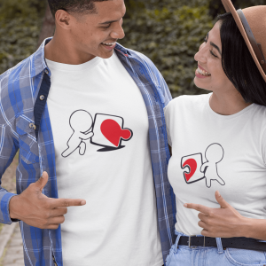T-Shirt Couple Puzzle Coeur – Un Cadeau pour les Amoureux Assortis Moi T-Shirt Couple Puzzle Coeur – Un Cadeau pour les Amoureux Assortis Moi