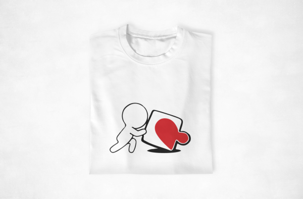 T-Shirt Couple Puzzle Coeur – Un Cadeau pour les Amoureux  Assortis Moi