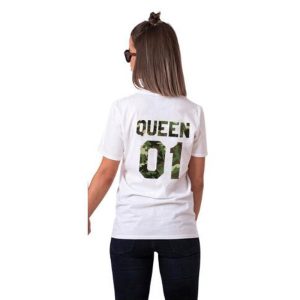 T-Shirt Couple Queen King Camouflage 2 T Shirt Couple Queen King Camouflage 3