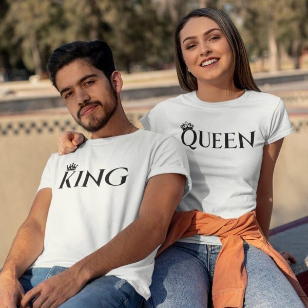 T Shirt Couple Queen King in Love