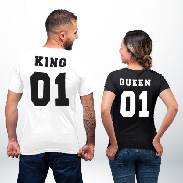 T-Shirt Couple Roi Reine
