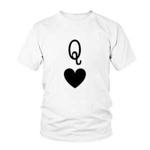 T-Shirt Couple Roi et Reine de Coeur