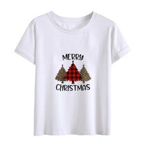 T Shirt Couple Sapin de Noel