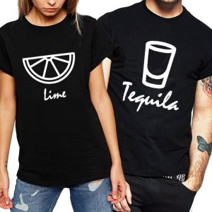 T Shirt Couple Tequila Citron T Shirt Couple Tequila Citron
