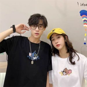 T Shirt Couple Tom et Jerry