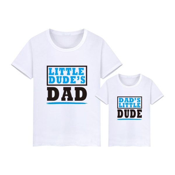 T-Shirt Dad’s Little Dude Pere Fils