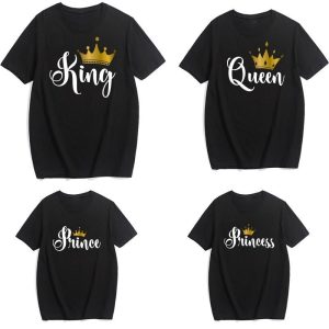 T Shirt Famille King Queen Prince Princess 3