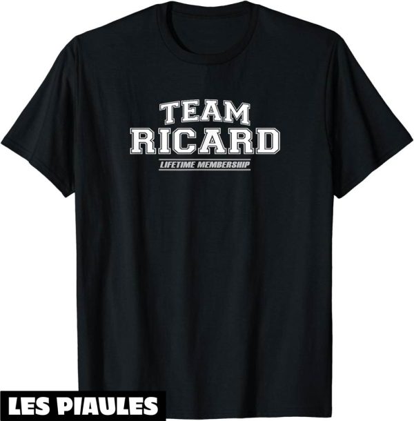 T-Shirt Famille Personnalise Equipe Ricard Nom De Famille