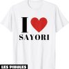 T-Shirt Famille Personnalise I Love Sayori Nom De Famille