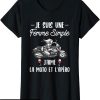 T-Shirt Femme Moto Cadeau De Moto Pour Une Femme