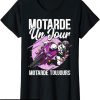T-Shirt Femme Moto Motarde Un Jour Femme Moto Cadeau