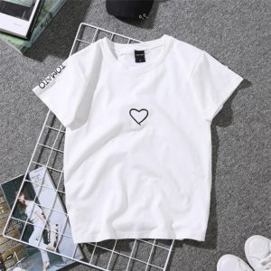 T Shirt Femme Petit Coeur 3