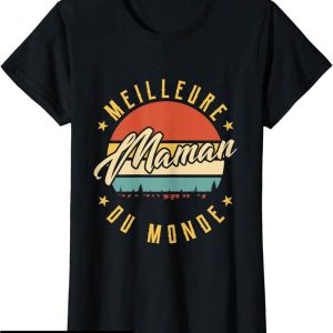 T-Shirt Fete Des Meres Meilleure Maman Du Monde Vintage