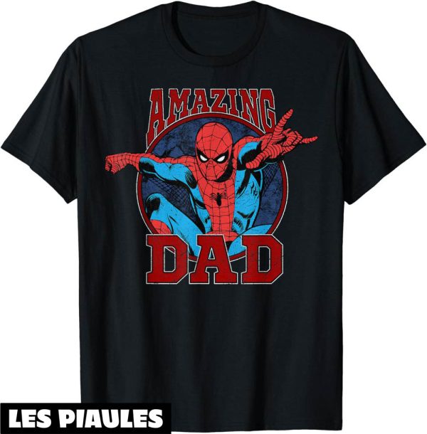 T-Shirt Fete Des Peres Marvel Spider-Man Amazing Dad