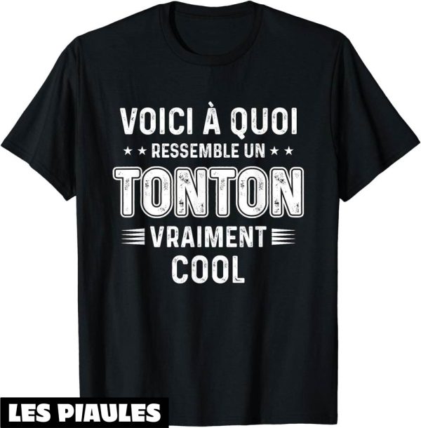 T-Shirt Fete Des Peres Meilleur Tonton Du Monde Super Cadeau