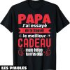 T-Shirt Fete Des Peres Papa Cadeau Anniversaire Humoristique
