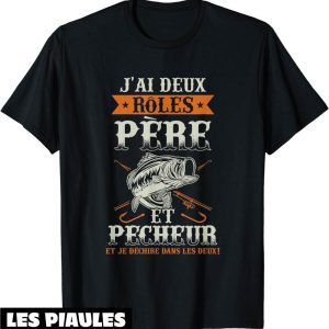T-Shirt Fete Des Peres Pecheur Papa Cadeau Peche