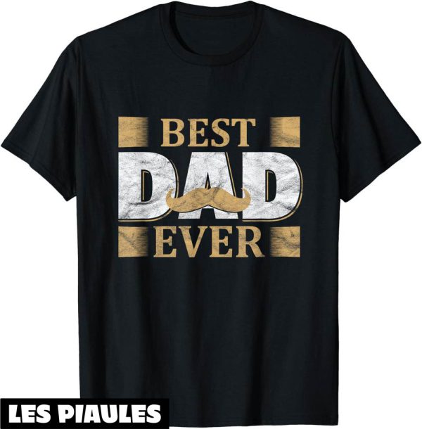 T-Shirt Fete Des Peres Vintage Meilleur Papa Du Monde