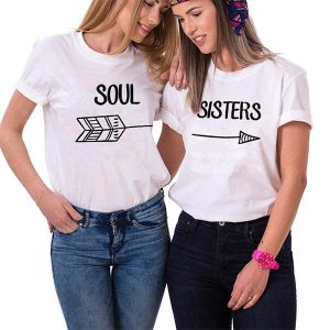T Shirt Fille Meilleure Amie Ames Soeurs