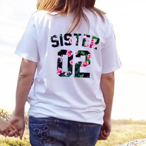 T-Shirt Friends Sister Fleurie Amies 2 T Shirt Friends Sister Fleurie Amies 3