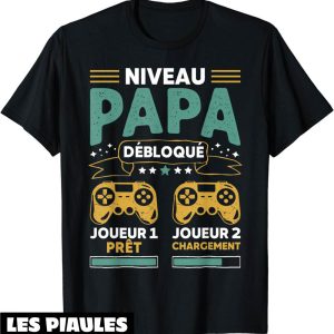 T-Shirt Futur Papa Gamer Humour Annonce Grossesse Papa Geek