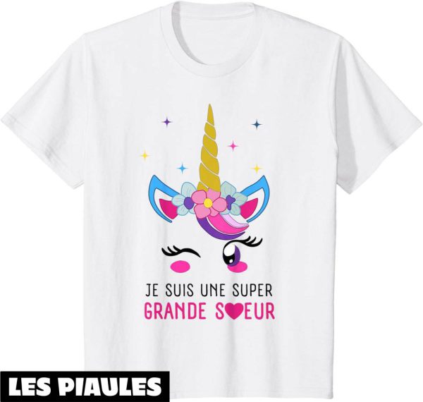 T-Shirt Grande Soeur Naissance Petit Frere Petite Soeur