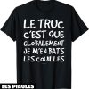 T-Shirt Humoristique Homme Je M’en Bats Les Couilles