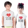 T-Shirt I Love My Sister  Brother