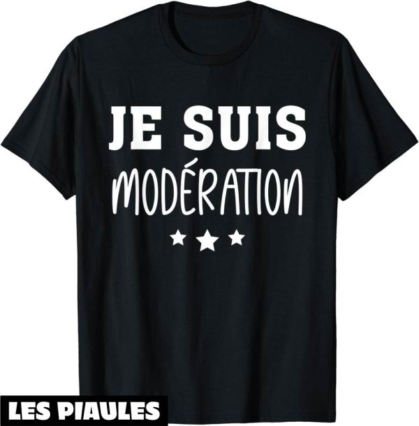 T-Shirt Je Bois Avec Moderation Biere Drole Boisson Apero