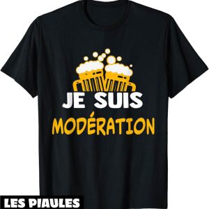 T-Shirt Je Bois Avec Moderation Humour Aperitif Cadeau