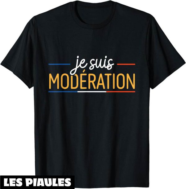 T-Shirt Je Bois Avec Moderation Je Suis Moderation Drapeau