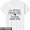 T-Shirt Je Vais Etre Grand Frere Enfant Futur Grand Frere 2025