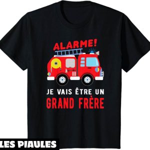 T-Shirt Je Vais Etre Grand Frere Pompiers Annonce Grossesse