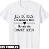 T-Shirt Je Vais Etre Grande Soeur Enfant Future Grande Sour 2025 Je Vais Etre Grande Soeur 2025
