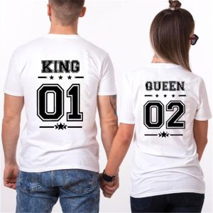 T Shirt King Queen Couple